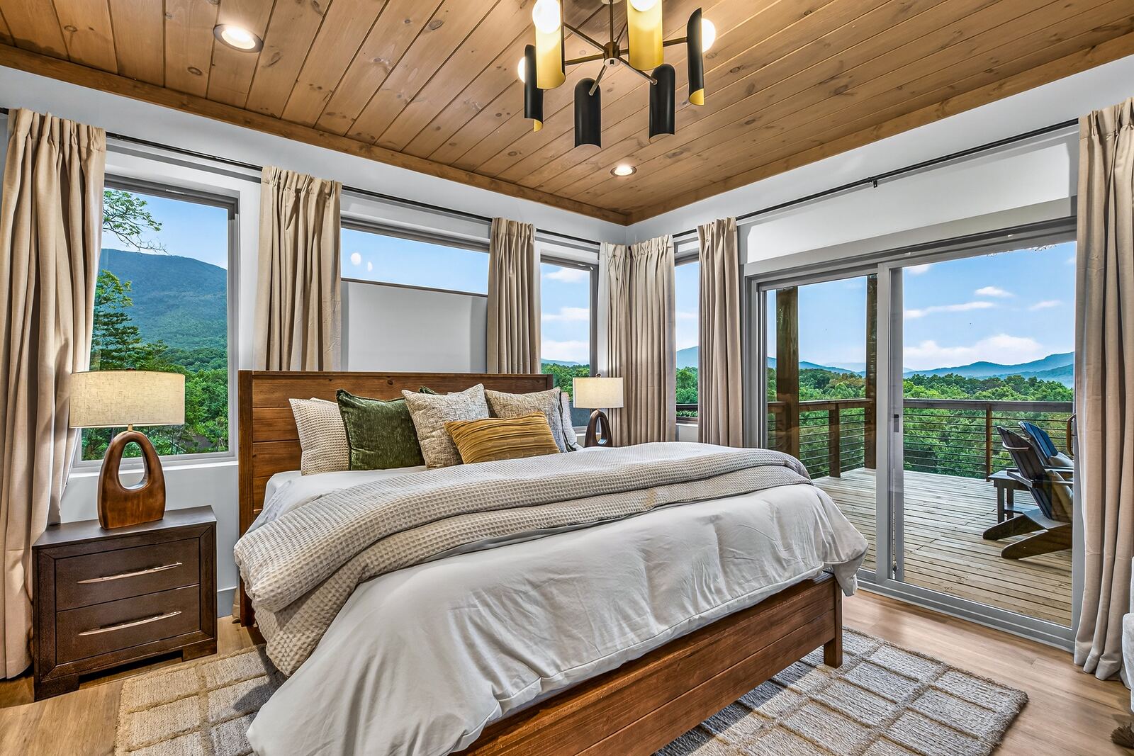 King suite with panoramic mountain views